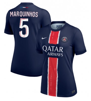 Paris Saint-Germain Marquinhos #5 Hjemmebanetrøje Dame 2024-25 Kort ærmer